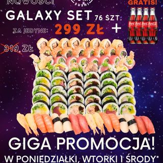 PROMO! Galaxy Set 76 szt. + 4 Cola-Cola GRATiS!