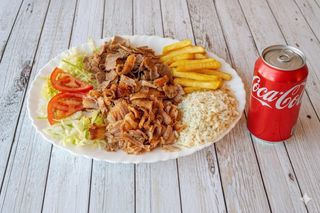 Menú plato kebab