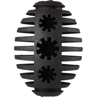 FLAMINGO Igračka za pse, Gladijator Ragbi lopta od gume, Crna