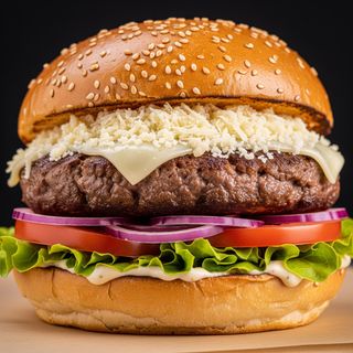 Mega beef parmigiano menù