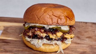 Grzybowy smash burger