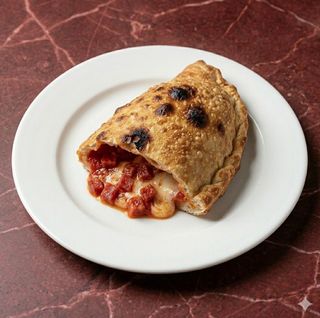 Calzone con salame piccante
