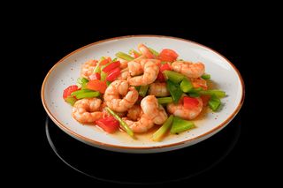 Langostinos Chopsuey Estilo Shanghai 什锦大虾