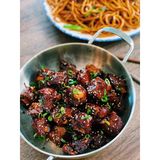 Fried small pork ribs with garic (hot or not hot)