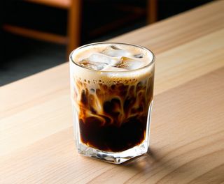 Cold brew latte on ICE