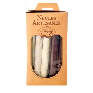 Estuche de Neulas con Chocolate y Chocolate Blanco Vicens 240 Gr.