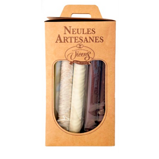 Estuche de Neulas con Chocolate y Chocolate Blanco Vicens 240 Gr.