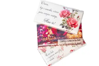 Chocolate com mensagem personalizada