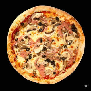 Pizza 32L Prosciutto e Fungi (650gr)