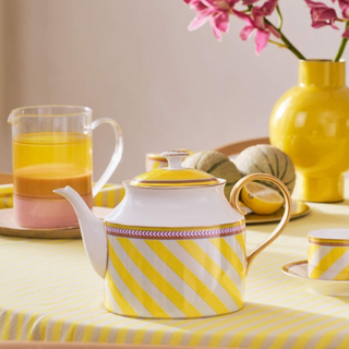 Chique Stripes galben ceainic