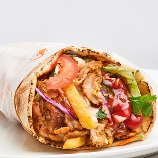 VIP shawarma rollo pollo con patatas