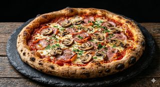 Pizza Ham And Mushrooms (33 Cm.)