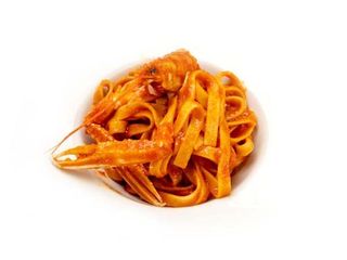 Tagliolini con scampi