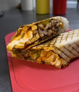 Донер с говядиной мясо Х2 в лаваше (500г)