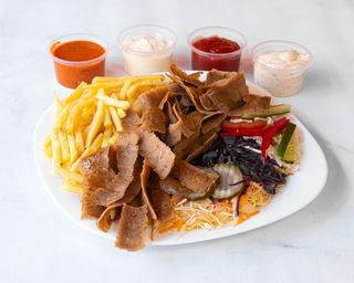 Talerz kebab wołowina