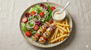 Piatto spiedini di pollo