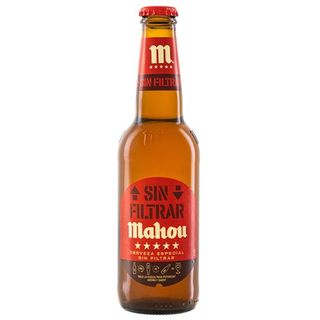 Cerveza Mahou 5 Estrellas Sin Filtrar Botella 33cl.