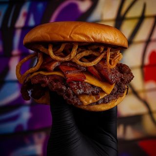 Love of bacon burger