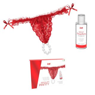 Kit Tanga De Perlas Y Lubricante