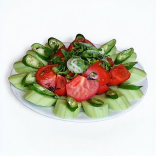 კიტრი-პომიდვრის სალათი