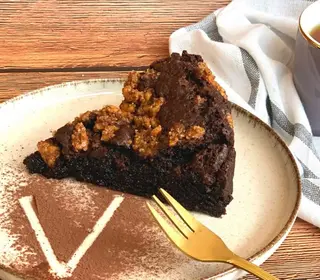 Brownie vegano sin gluten (ración)