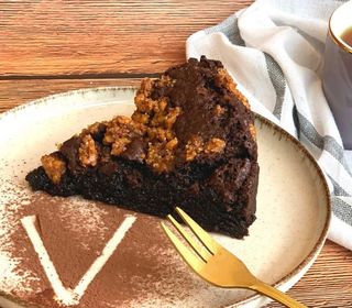 Brownie vegano sin gluten (ración)