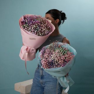 Букет з радужної гіпсофіли