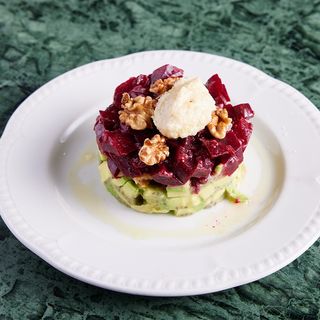 Vegetarian Beetroot and Avocado Tartare