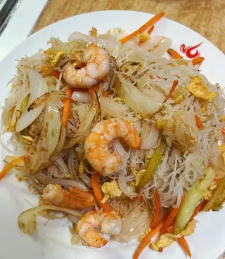 56. Fideos Chinos Fritos Con Gambas