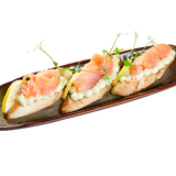 Брускети пушена сьомга  3 бр