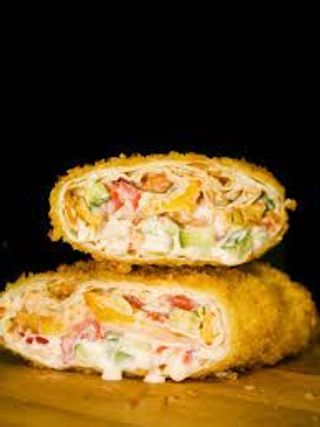 Донер жареный с курицей