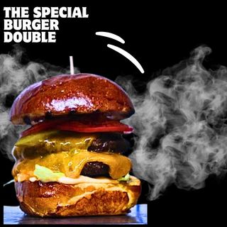 THE SPECIAL BURGER DOUBLE + CARTOFI PAI + SOS