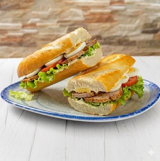 Bocadillo Vegetal Con Lomo