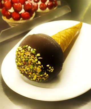 Cono da passeggio pistacchio