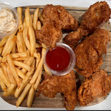 Pollo Frito Con Patatas