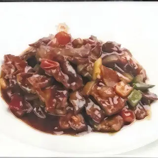 Ternera con salsa de ostra