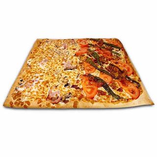 Pizza Cuadrada 2 Mitades (40X40 Cm.)