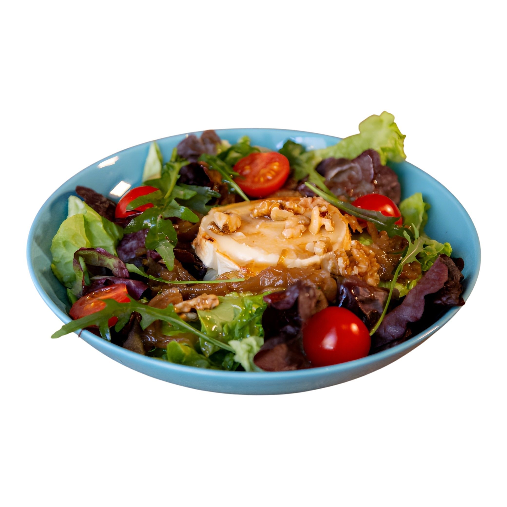 Ensalada de rulo de cabra