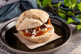 Sandwich com Requeijão, Compota de abóbora e nozes