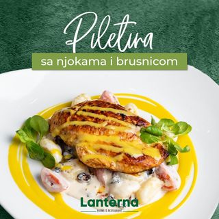 Piletina sa njokama i brusnicom