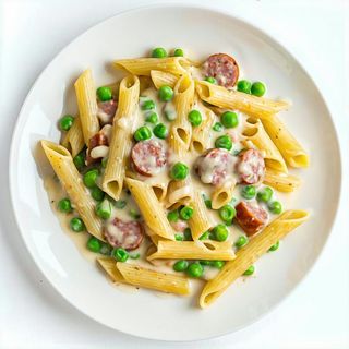 Strozzapreti con piselli