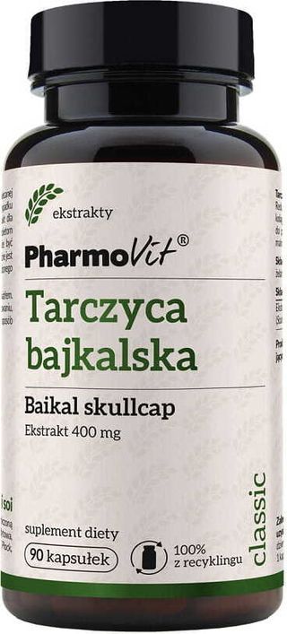 Tarczyca bajkalska Baikal skullcap ekstrakt 400mg 90 kapsułek PharmoVit