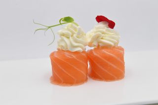 165-Gunkan sake snow - 2 pezzi