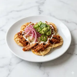 Mini Nachos De Cochinita
