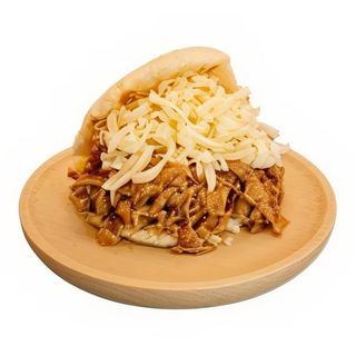 Arepa De Carne Mechada Con Queso