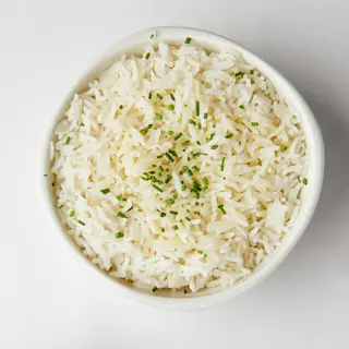 Ración de arroz blanco