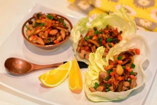 Wrap De Lechuga Con Pollo 