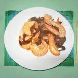 Crevette Aux Champignons Noirs