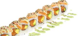 083. Ura sake fiamma roll 8 pezzi