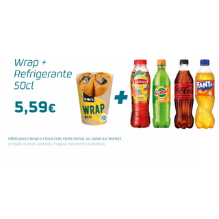 Menu Wrap + Refrigerante 0,5l